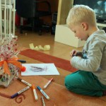 Jannik ist mit Eifer bei der Sache